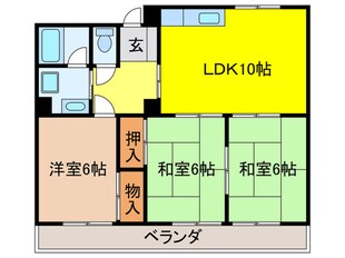 八尾樋口マンションの物件間取画像